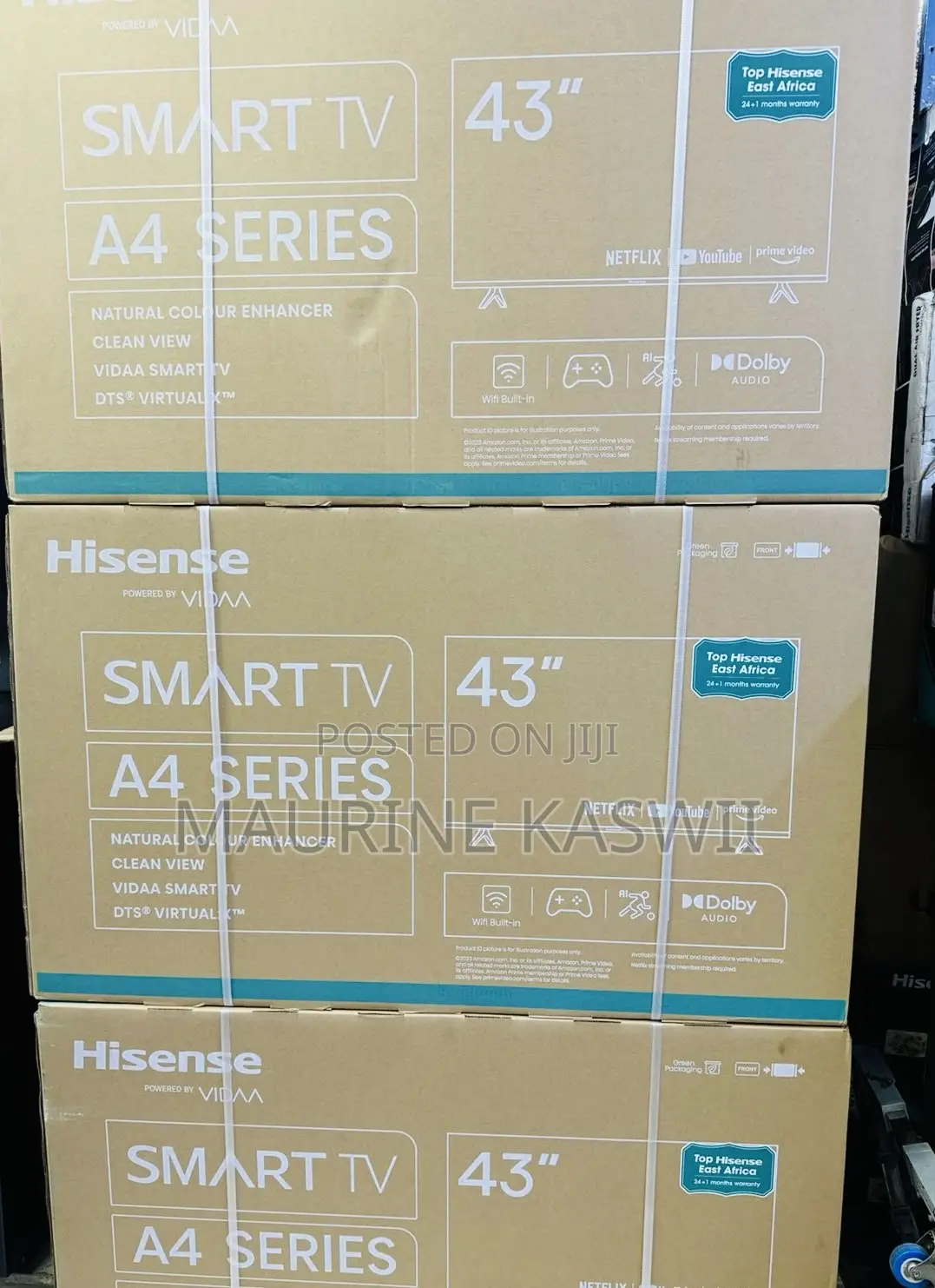 Hisense 43” Smart Frameless Full Hd Resolution Tv 43 A4(2025
