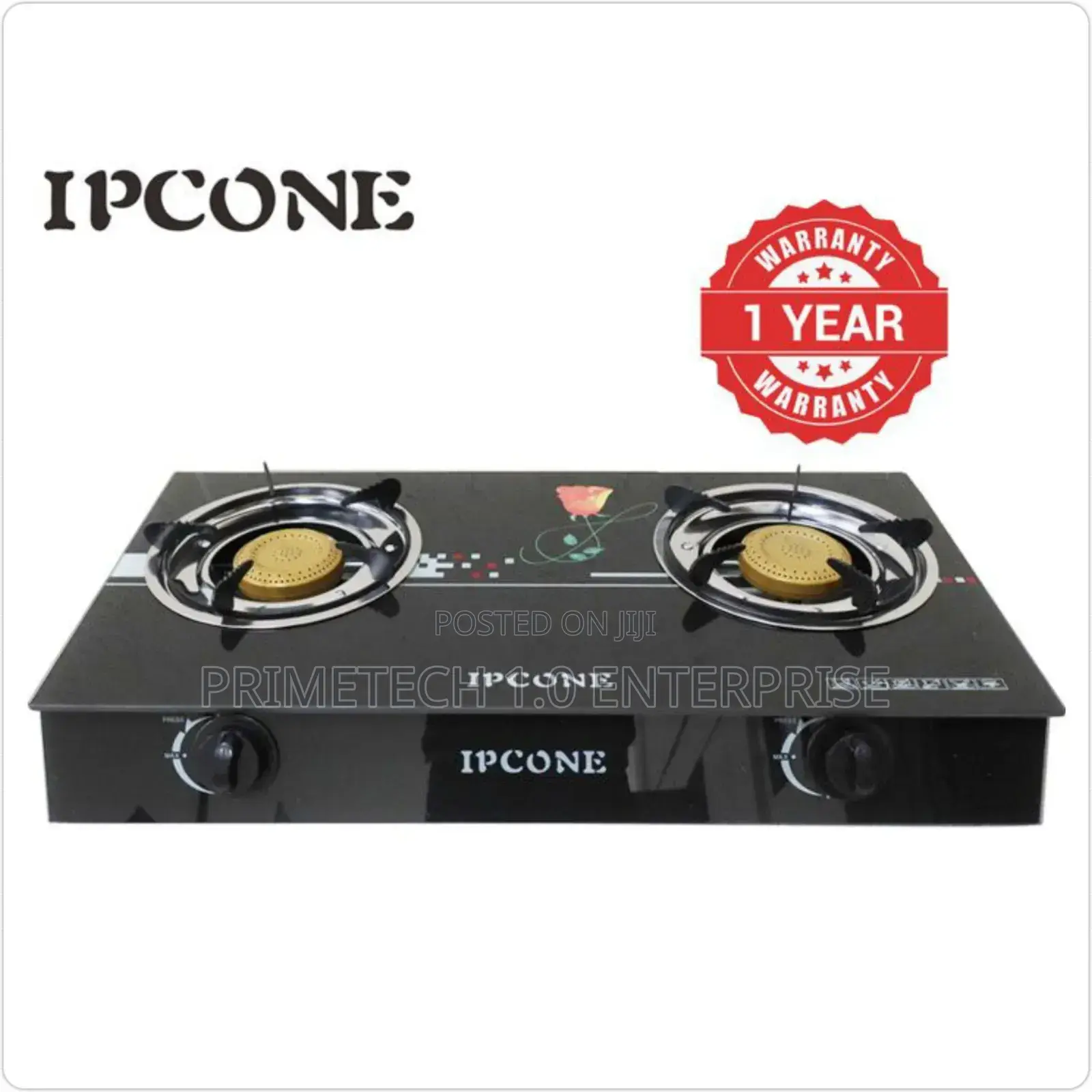 Ipcone Double Burner Cooker-glass