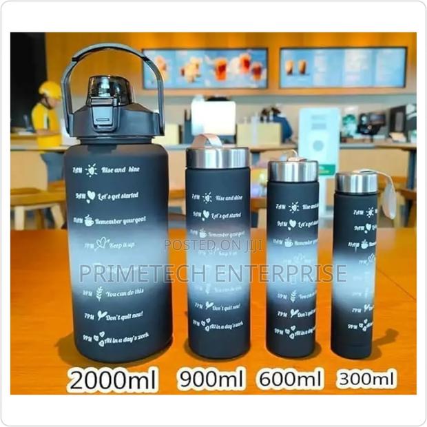 4 In 1 Motivation Water Bottles - main view