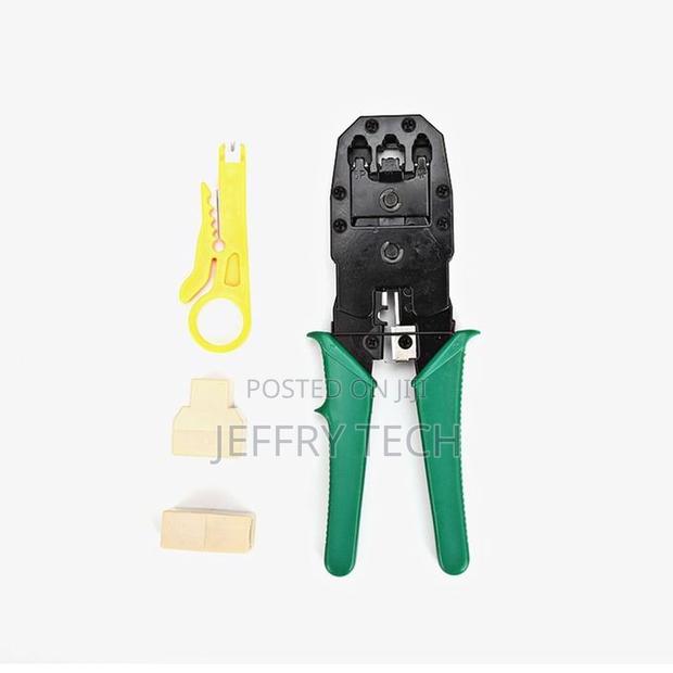 Network Cable Tester Yellow Strip Tool + 50 Rj45 Plug - main view