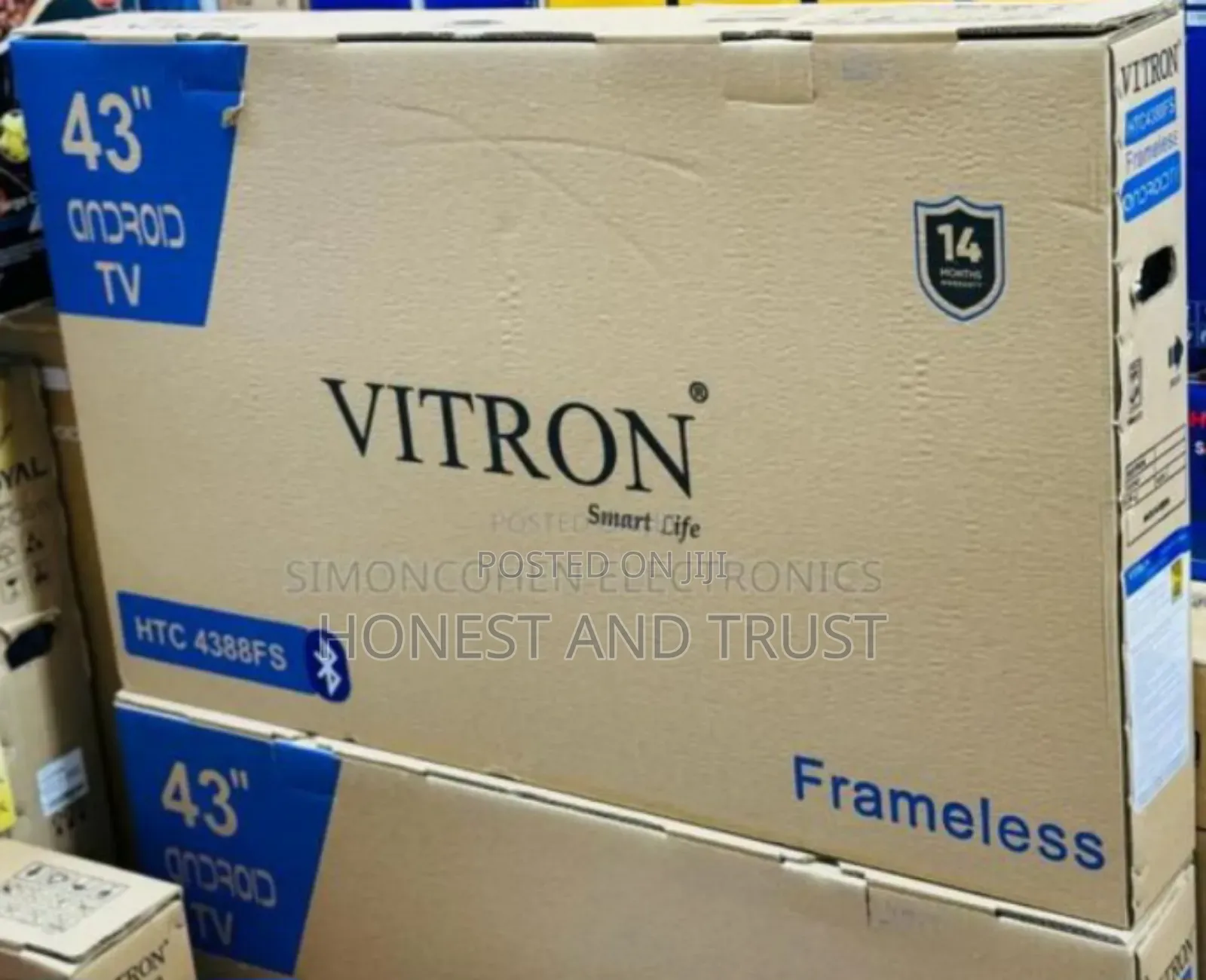 Vitron 43 Inches Smart Android Tv Frameless