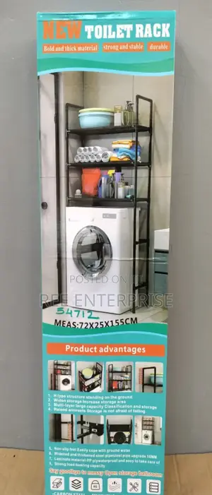 2 in 1
Toilet + Washing Machine Rack