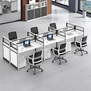 Hexapro 6-Person Modular Workstation Desk