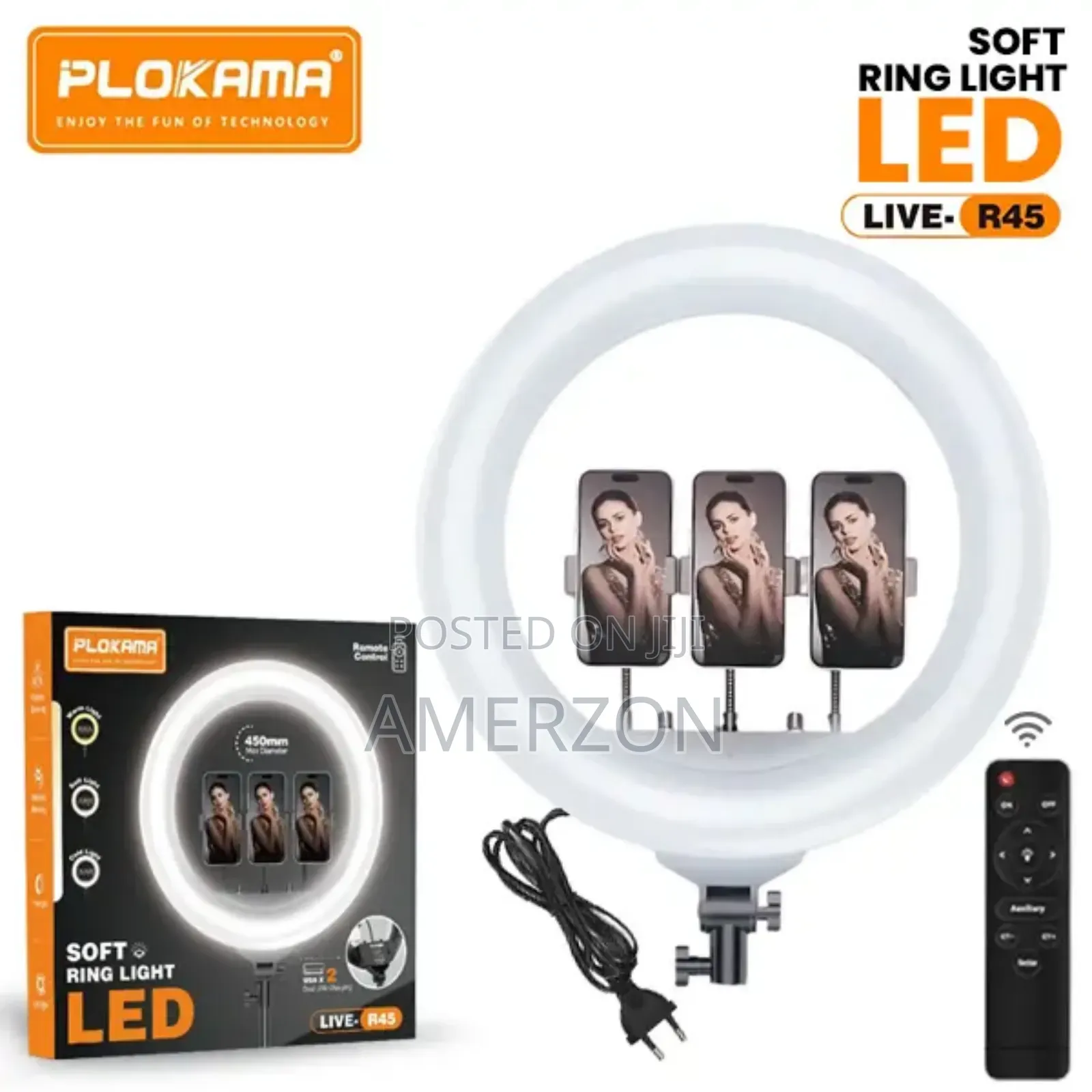 Plokama R45 Soft Led Ring Light 17.5inch