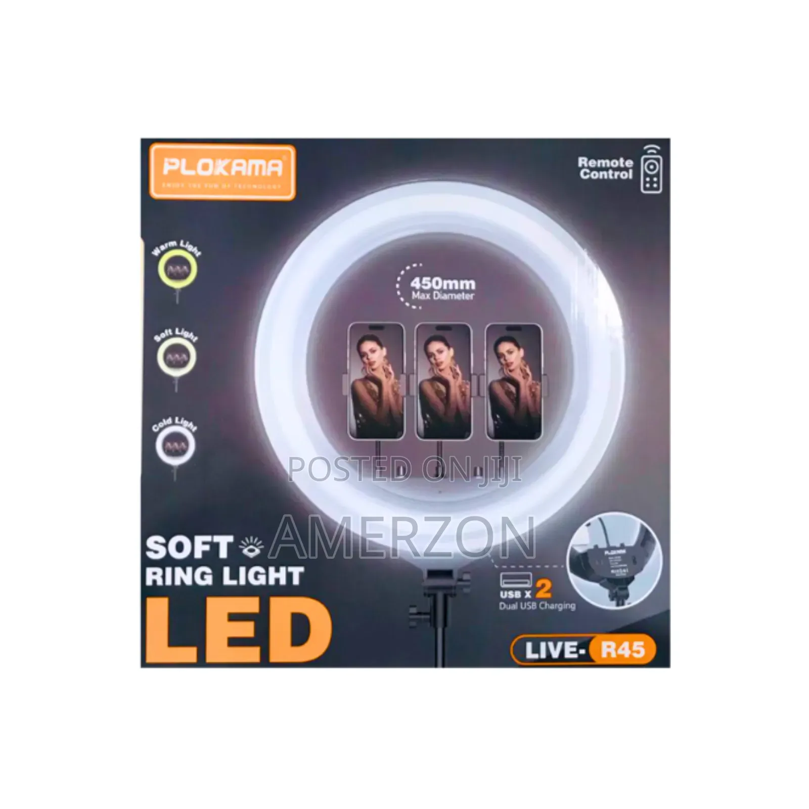 Plokama R45 Soft Led Ring Light 17.5inch