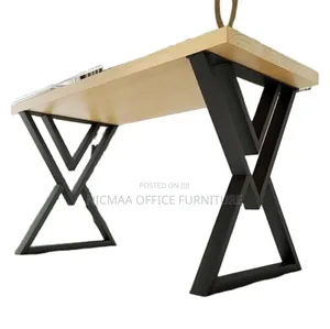 Diamondforge 28" Black Metal Table Legs
