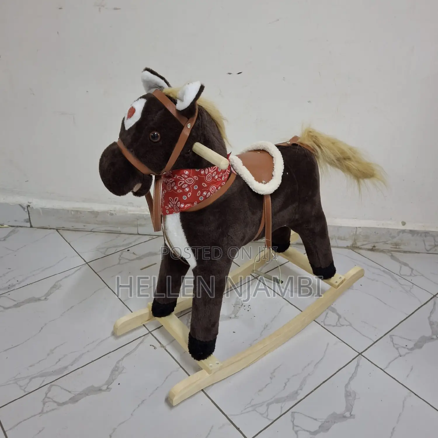 Wooden Rocking Horse for Kids