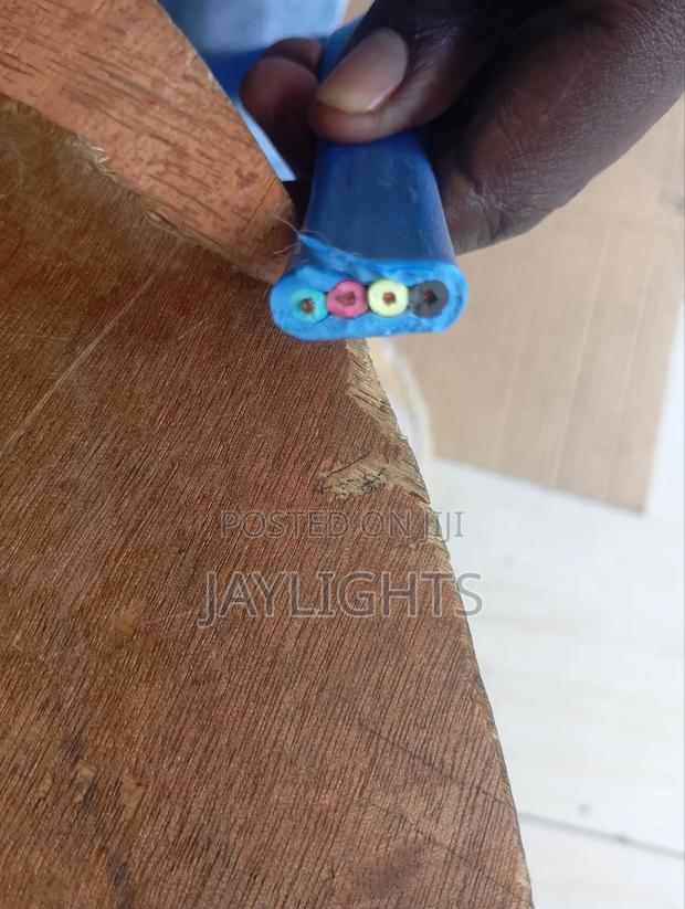 4mm Submersible 4-Core Rubber Insulated Cable Flat - thumbnail 2