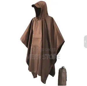 High Quality Unisex Adult Rain Poncho With Cap