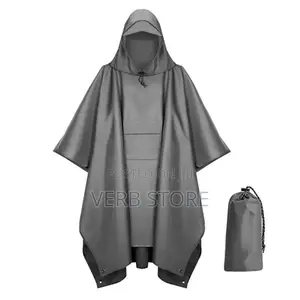 High Quality Unisex Adult Rain Poncho With Cap
