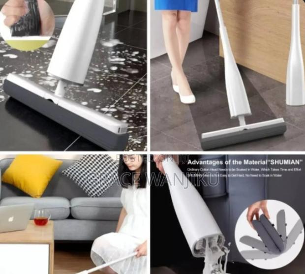 Shuman Sponge Self Squeezing Roller Mop - main view