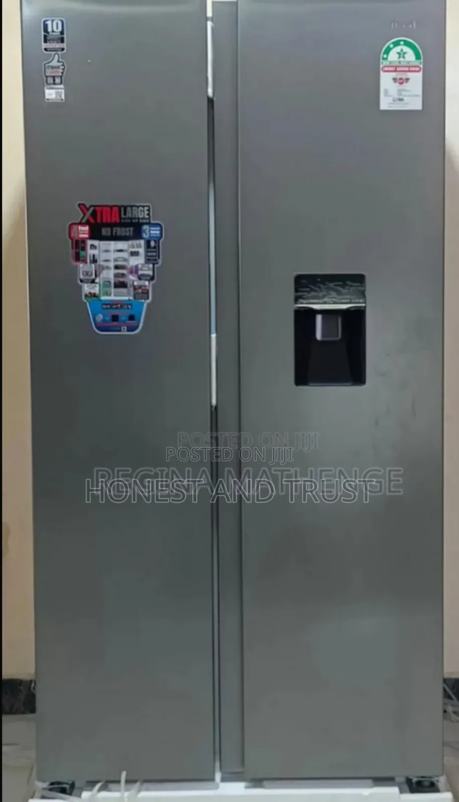Mika 595litres Side by Side Fridge