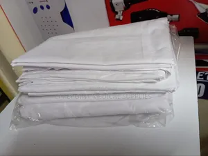 White Hospital Bedsheets.