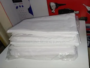 White Hospital Bedsheets.