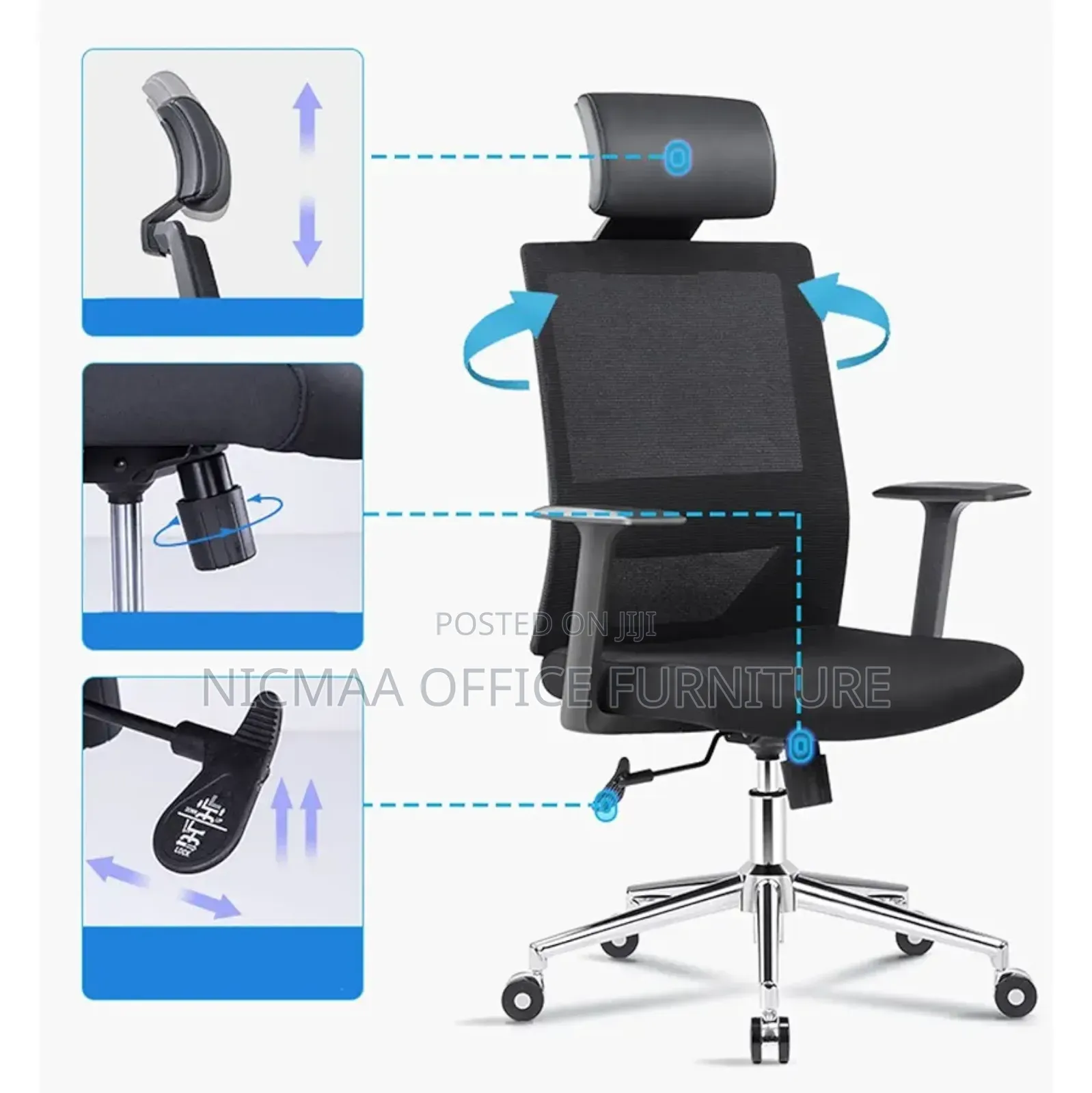 Ergonomic Executive Mesh Office Chair Adjustable
