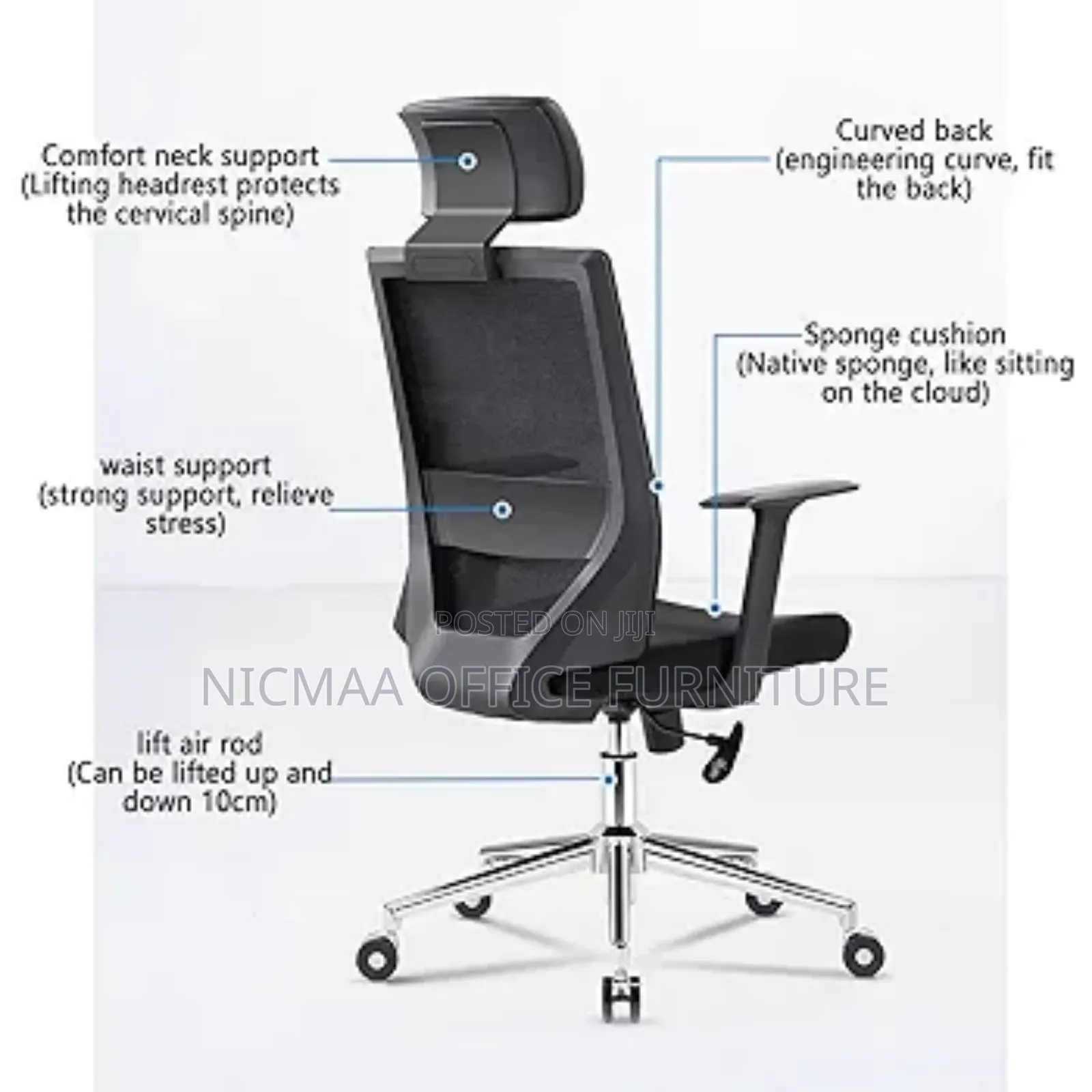Ergonomic Executive Mesh Office Chair Adjustable