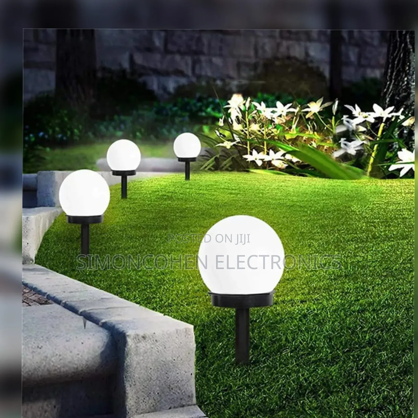 6 Pieces Outdoor Ball Solar Light