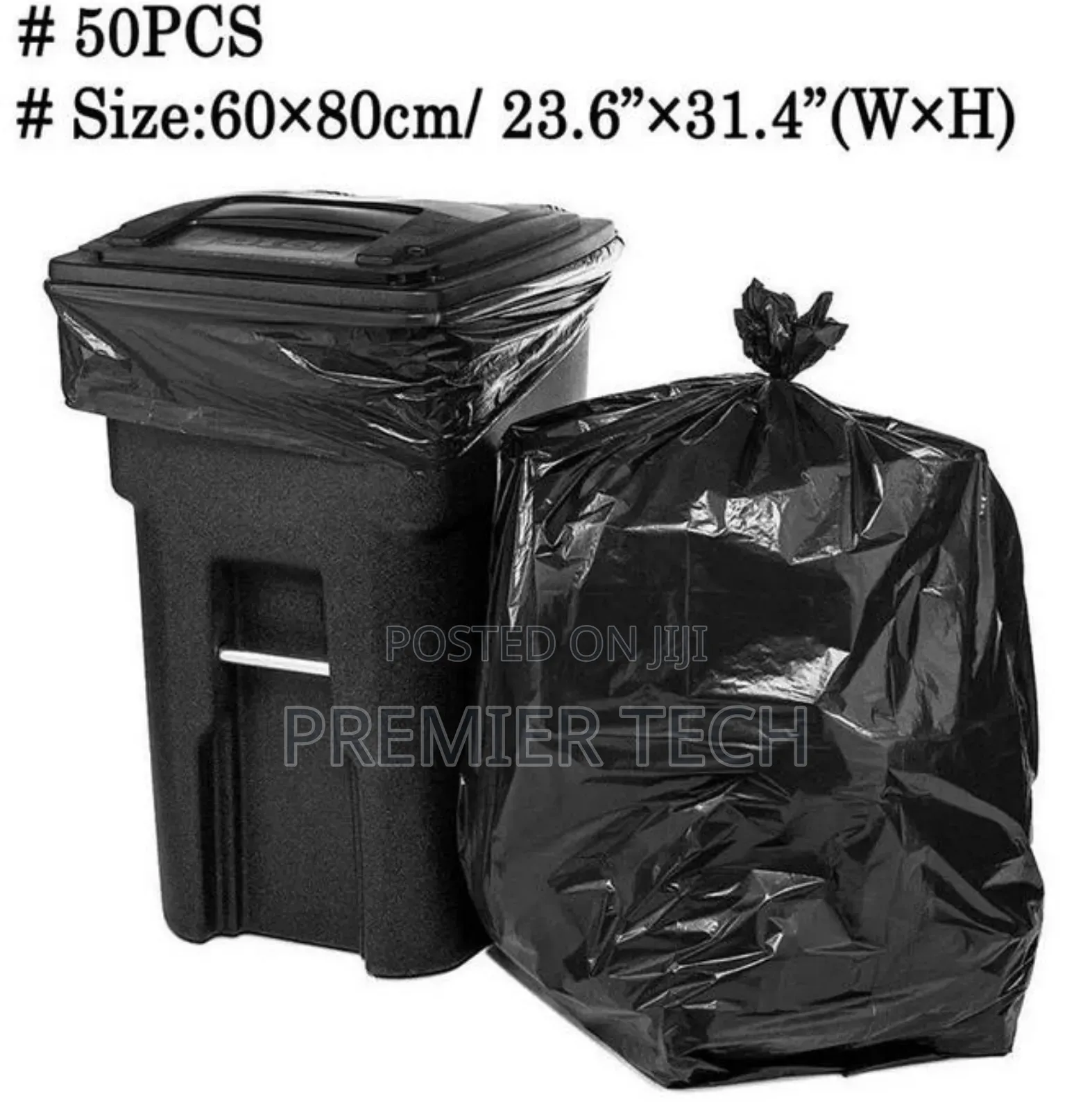 50pcs/Set Large Size Garbage /Trash Bags