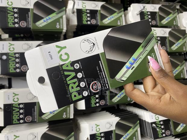 Luyion Privacy Glass Screen Protector for Infinix Hot 8 - thumbnail 2