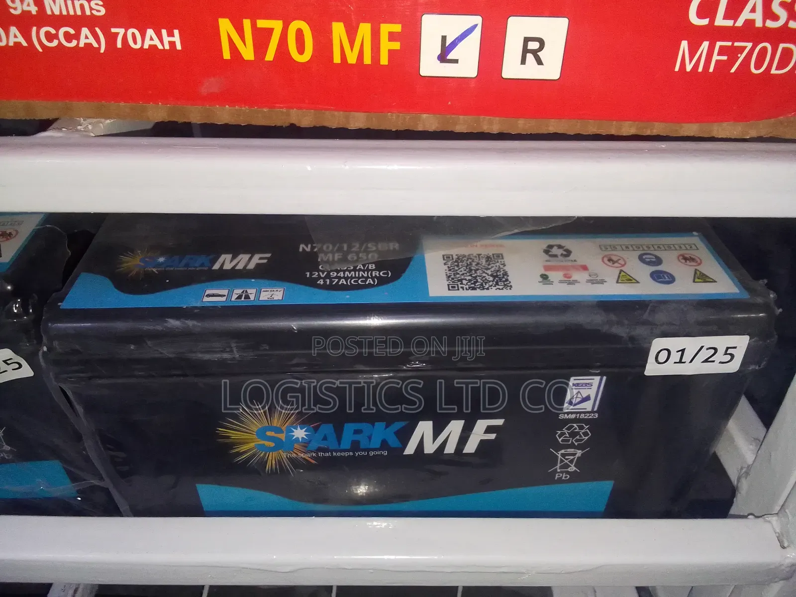 Spark Mf N70 Car Battery