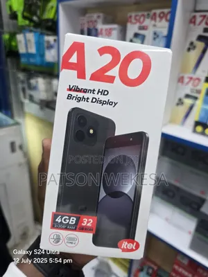 New Itel A20 16 GB Black