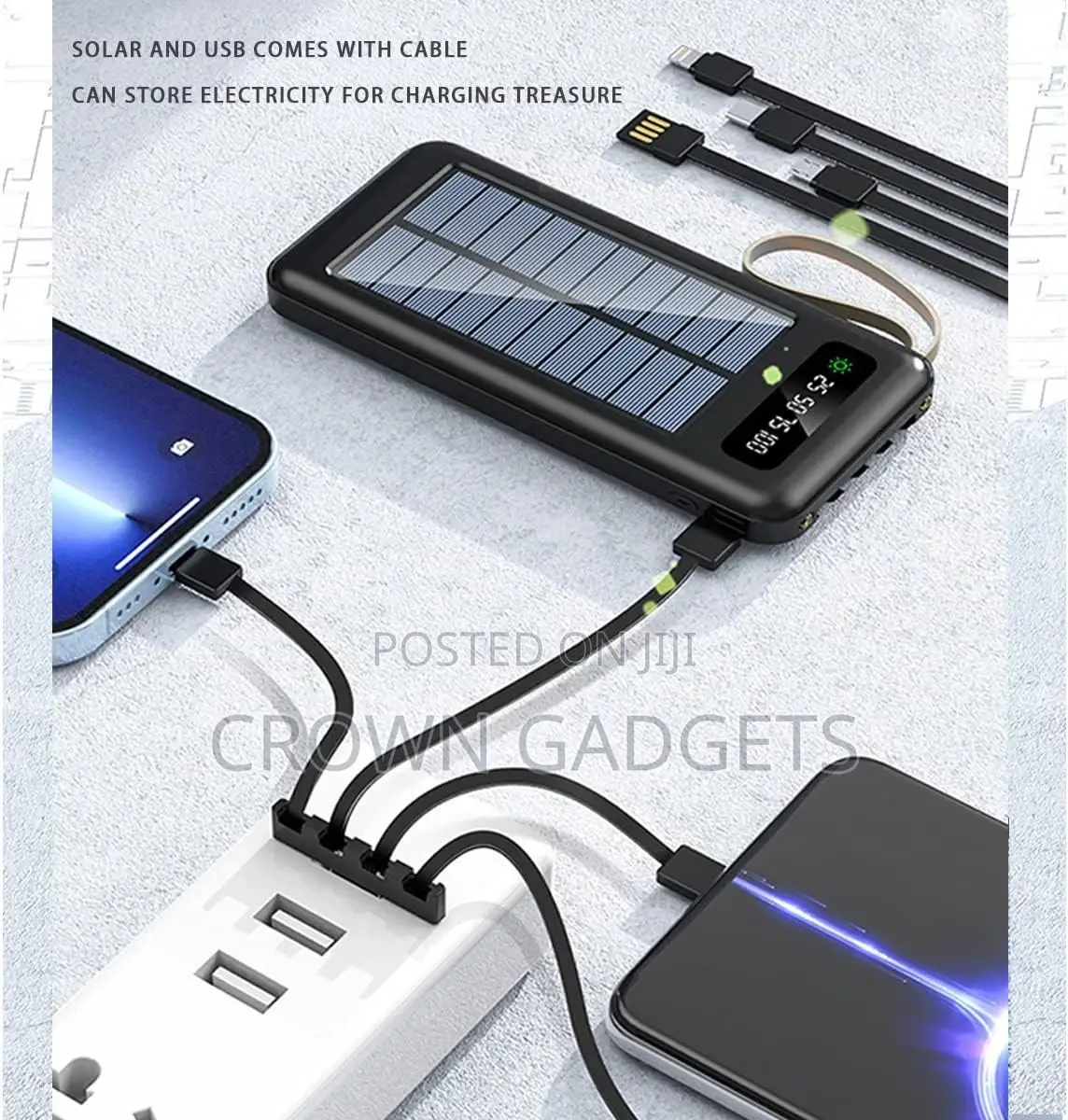 Ami Am-26 Power Bank – Solar, 4 Inputs, 2 Usb Outputs