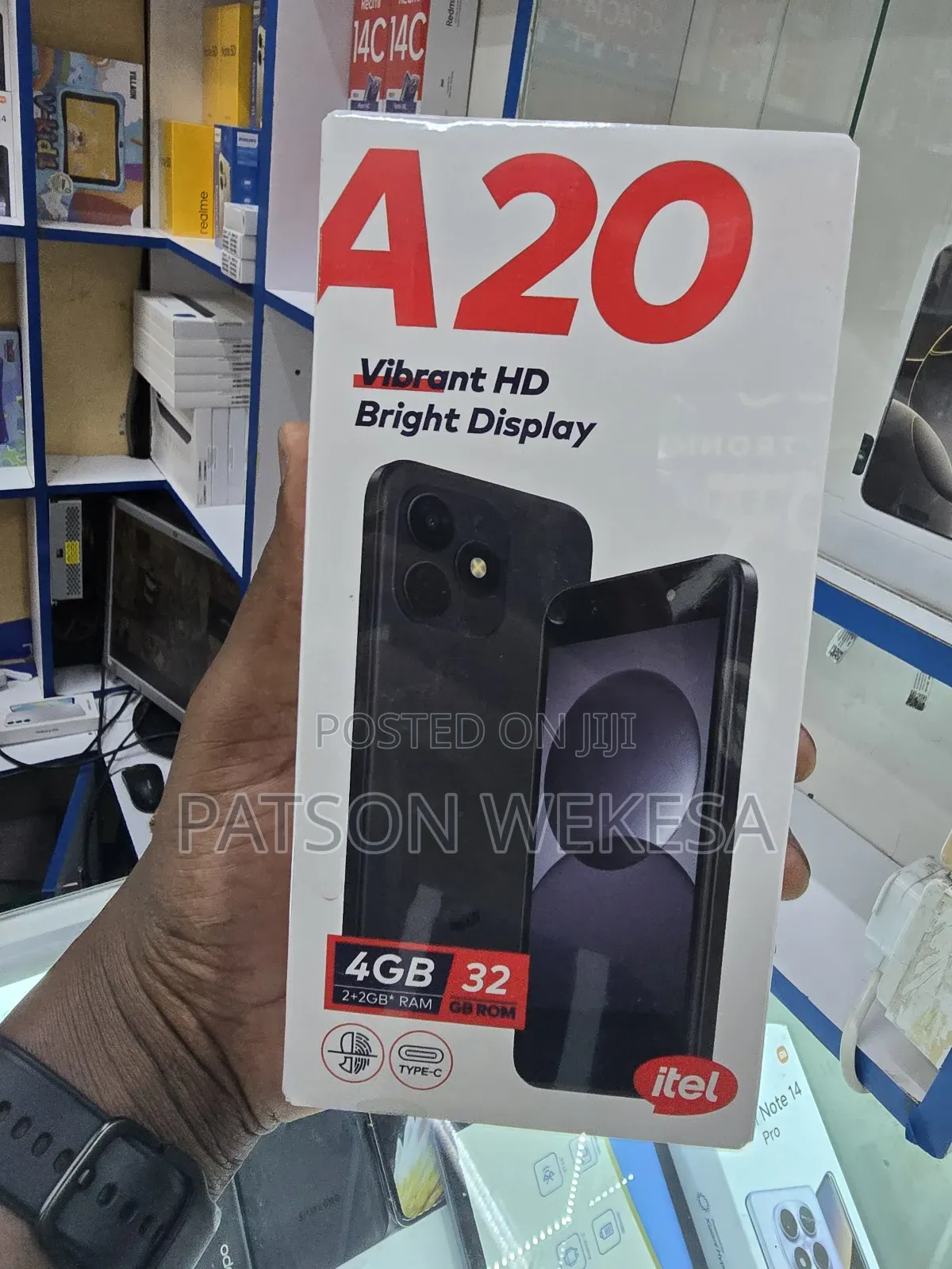 New Itel A20 16 GB Black
