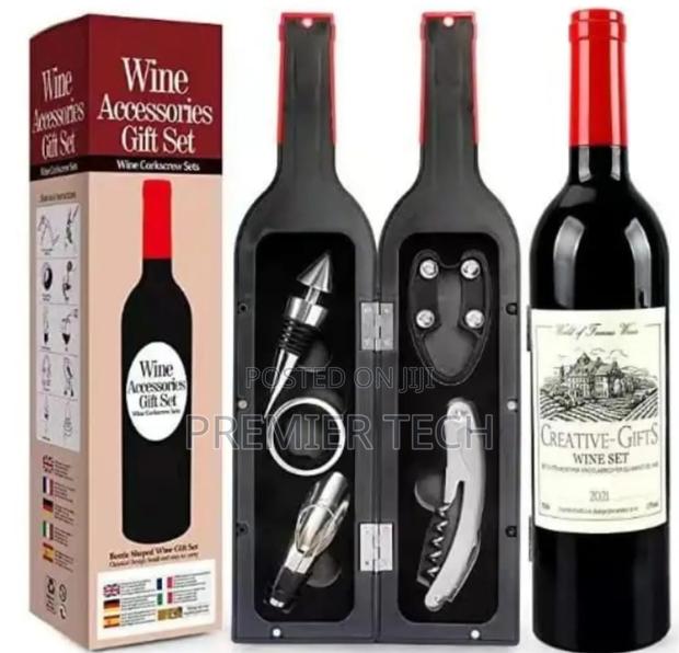 5pcs Bottle Shaped Wine Opener ,Wine Bottle Corkscrew Set