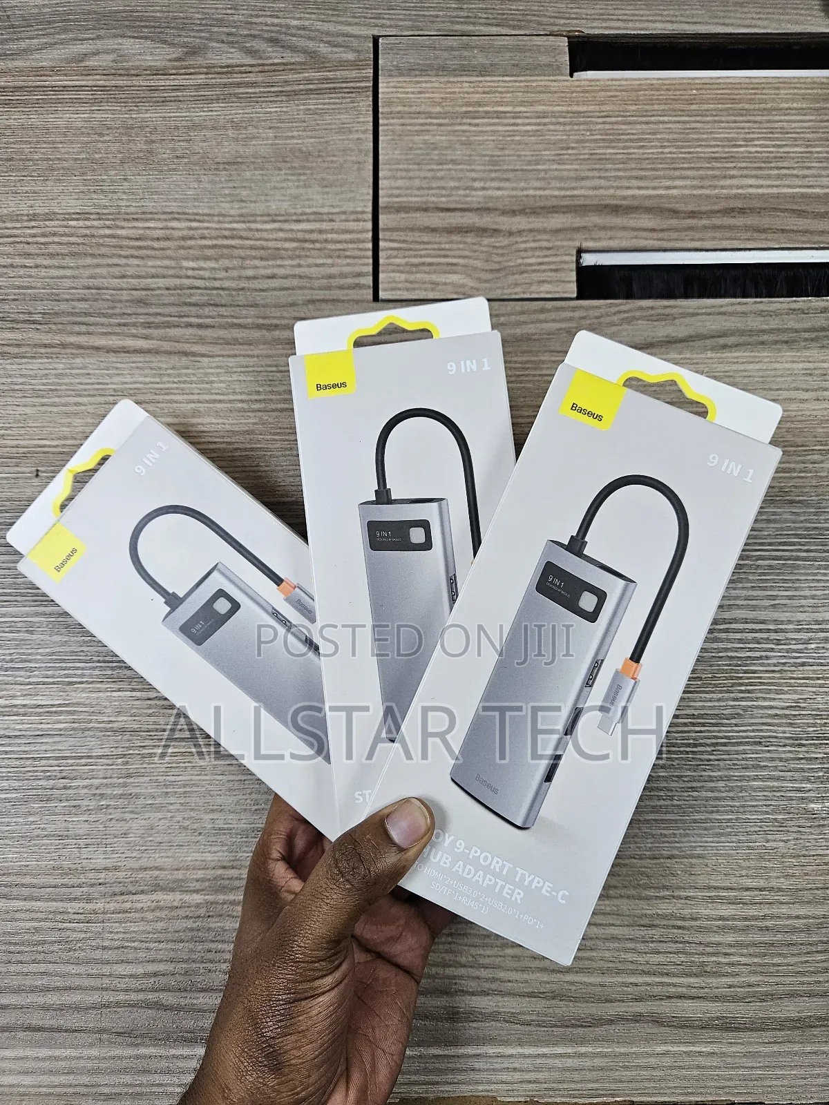 9 in 1 Baseus Type C Hub Adapter 
Available