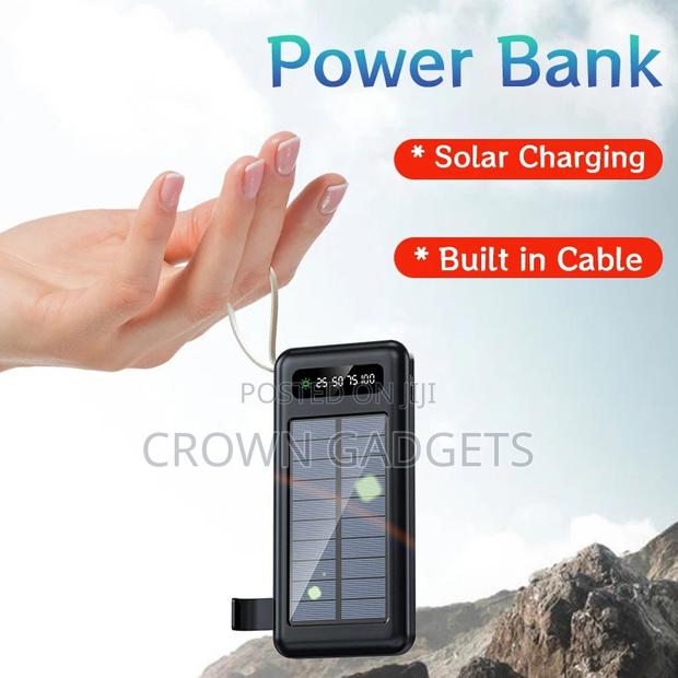 Ami Universal Solar Power Bank 4 Input Charging Options - main view