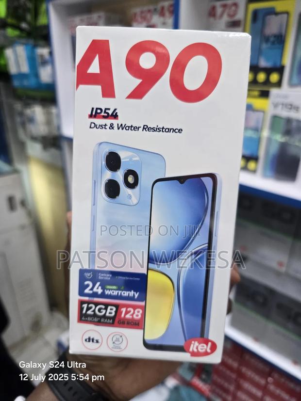 New Itel A90 128 GB Black