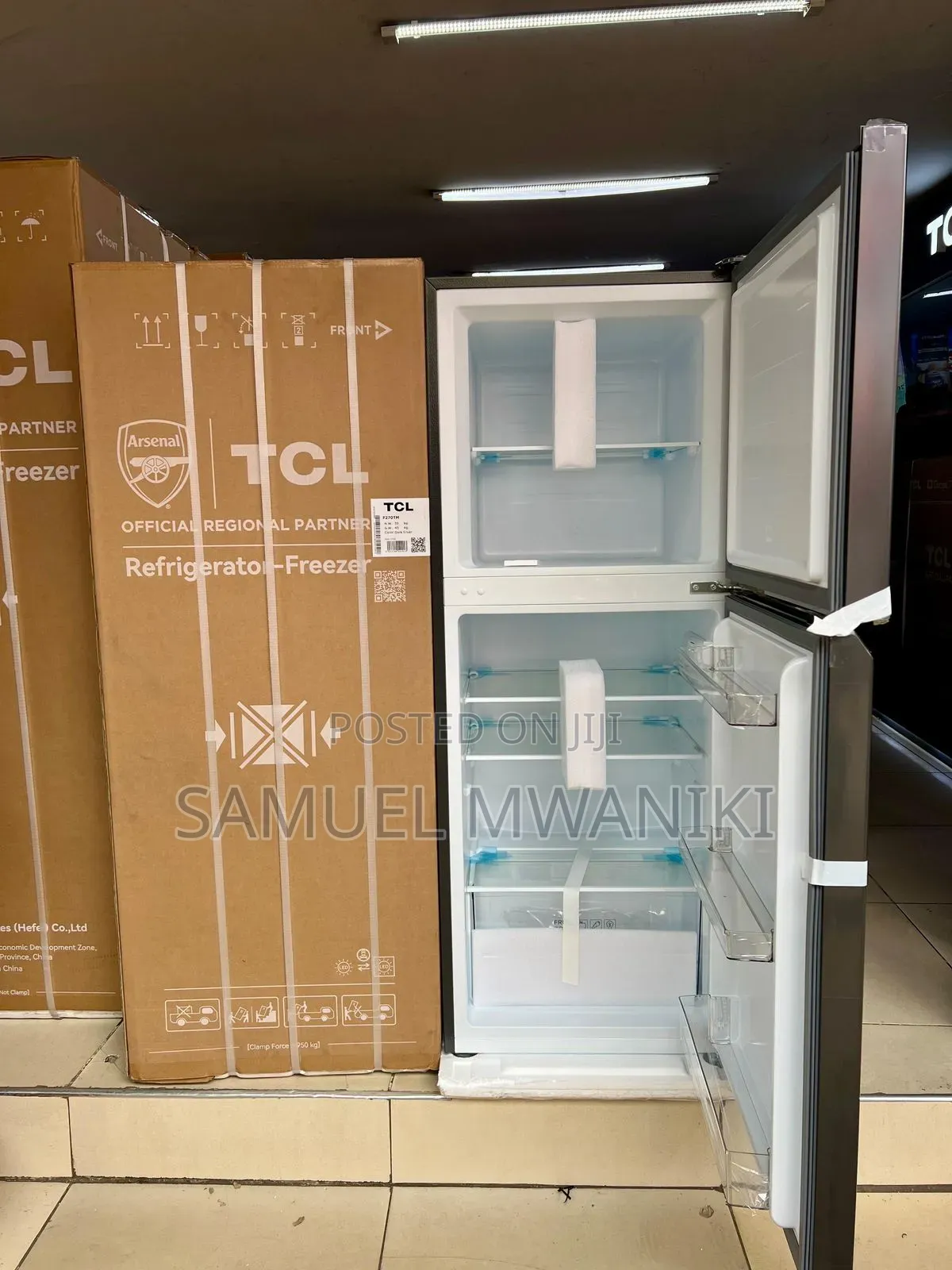 TCL 249 Liters Double Doors No Frost Fridge- Twin Inverter