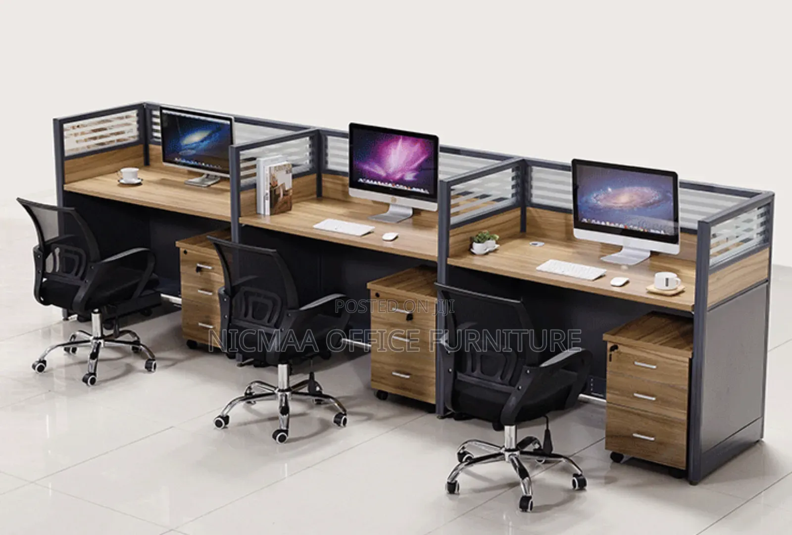 Sturdy and Stable 3-Way Modular Office Workstation