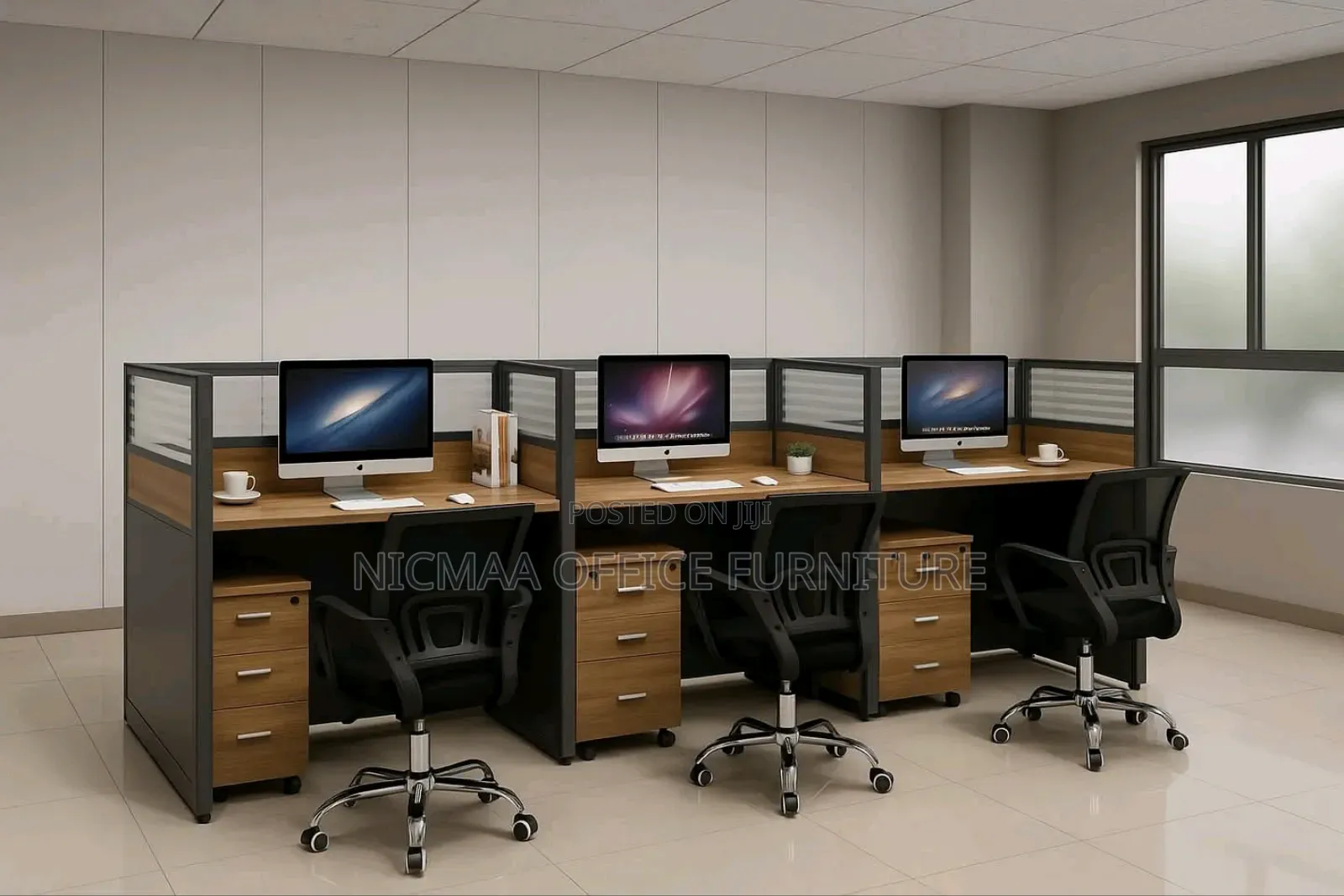 Sturdy and Stable 3-Way Modular Office Workstation