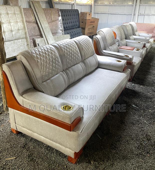 7 Seater Modernized Semi Recliner Sofa Sets - main view