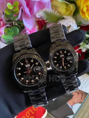 Black Rolex Watch Black Men Women Rolex Watcj