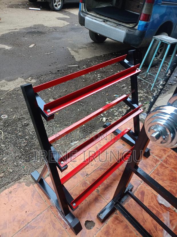 Red Weights Rack/ Dumbbell Rack - main view