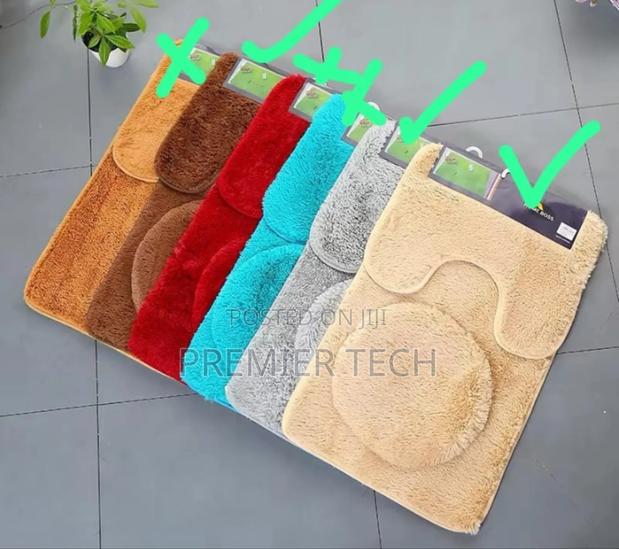 3 in 1 Fluffy Toilet Mats - main view