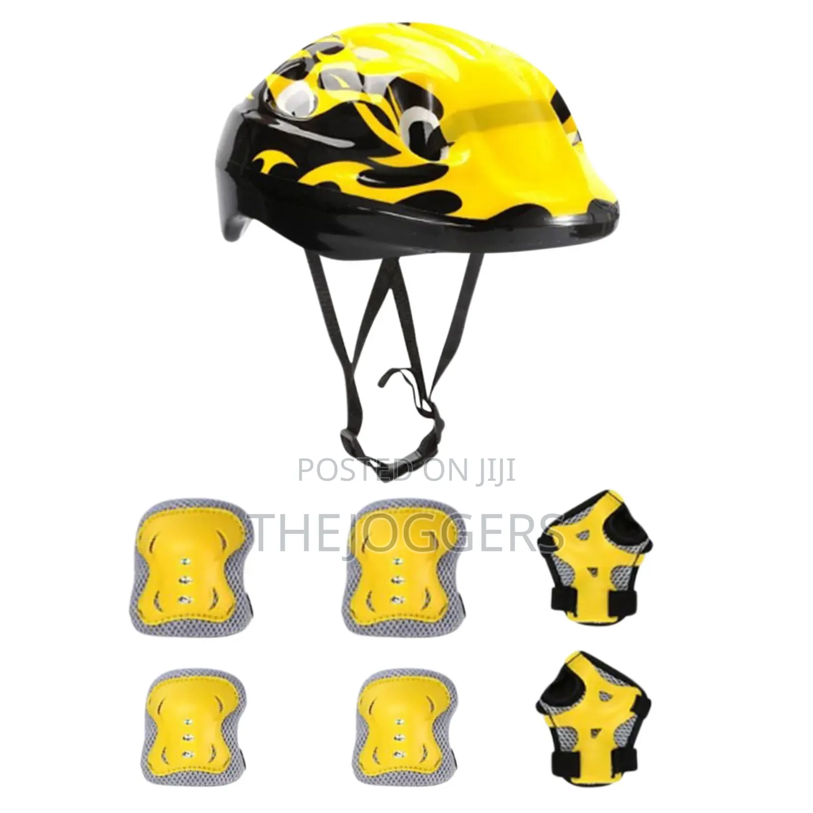 7pcs Set Children's Protective Gear Safety Helmet Knee Elbow