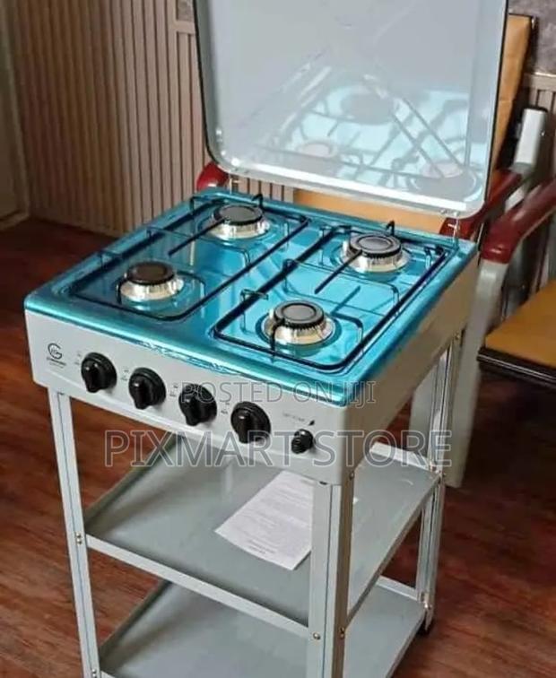 Eurochef Gas Cooker + Shelves – Full Size, Top Quality