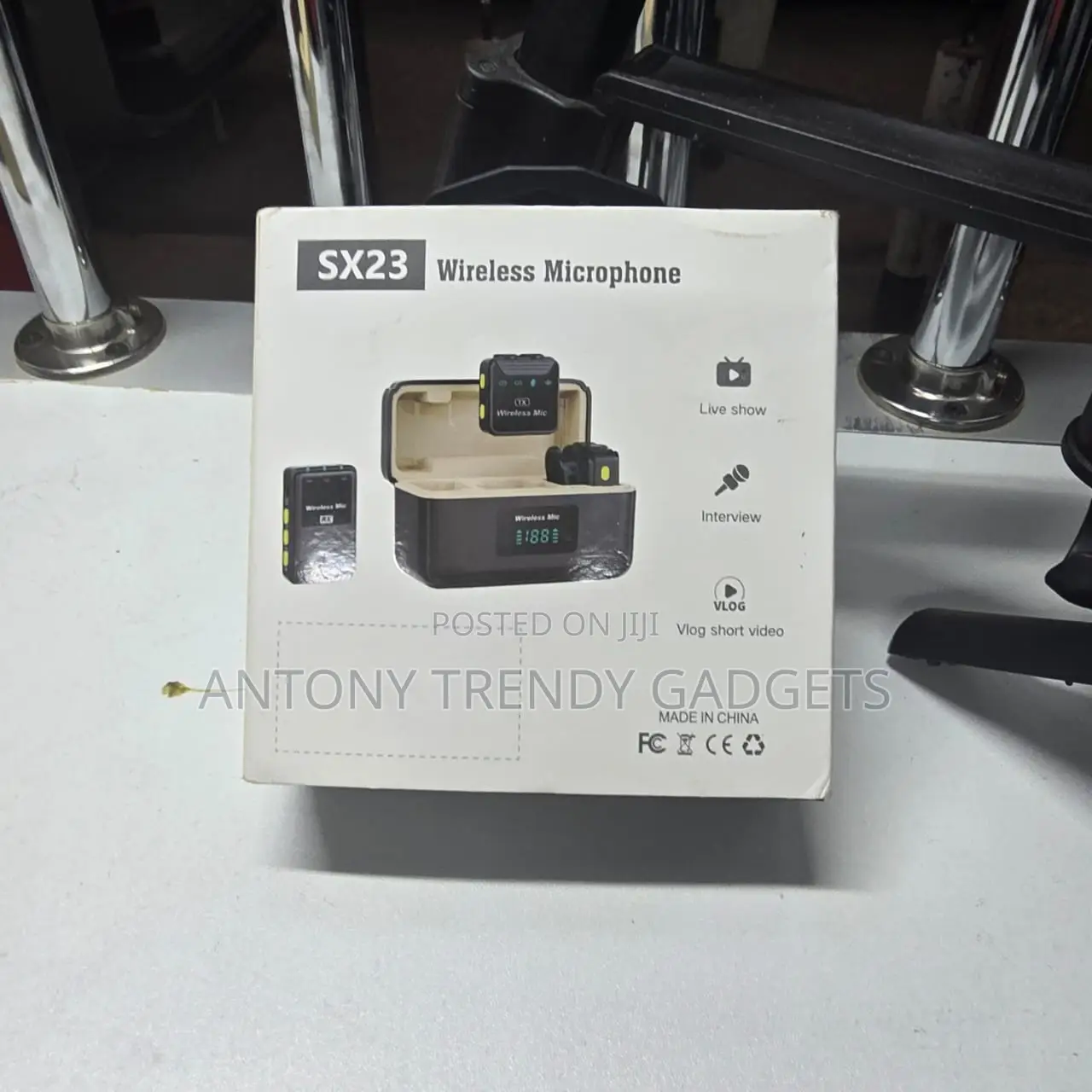Sx23 Portable Mic Set Wireless Lavalier for Youtube Tiktok