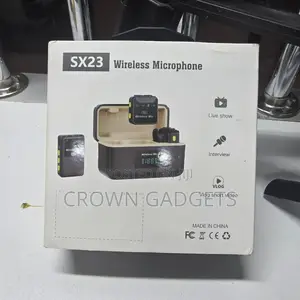 Sx23 Dual Wireless Mic Clip-on Lavalier With Charging Case