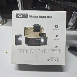 Sx23 Dual Wireless Mic Clip-on Lavalier With Charging Case