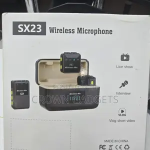 Sx23 Dual Wireless Mic Clip-on Lavalier With Charging Case