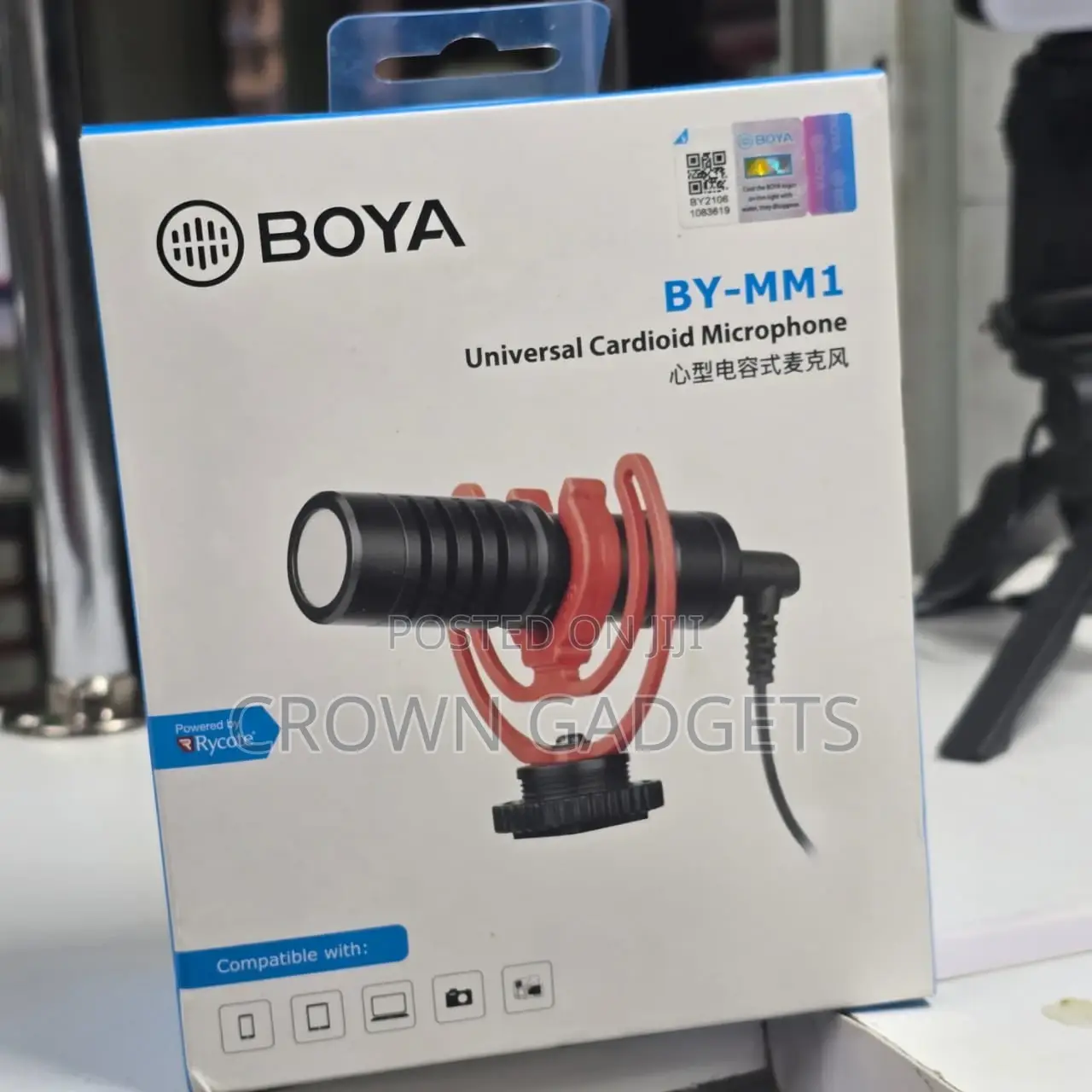 Boya by-Mm1 Mic – Universal Cardioid Microphone for Video