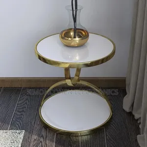 2 Tier Tempered Glass Side Table