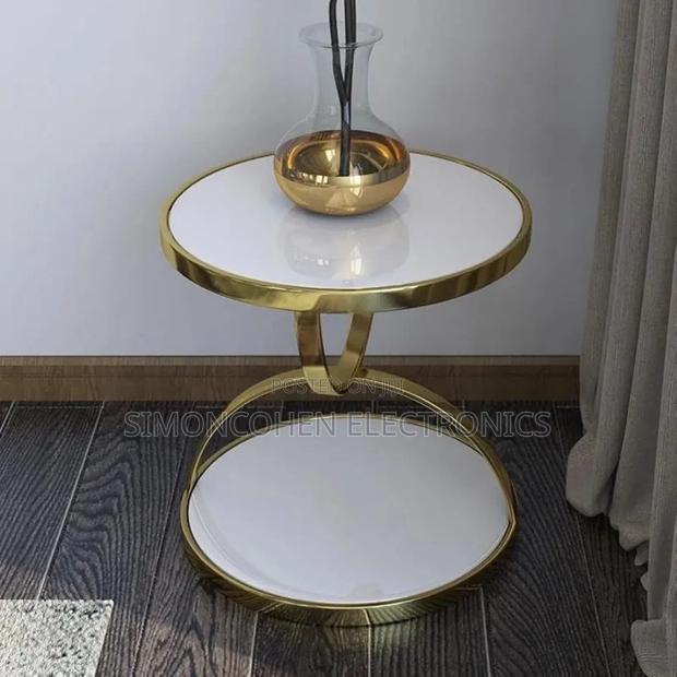 2 Tier Tempered Glass Side Table - thumbnail 2