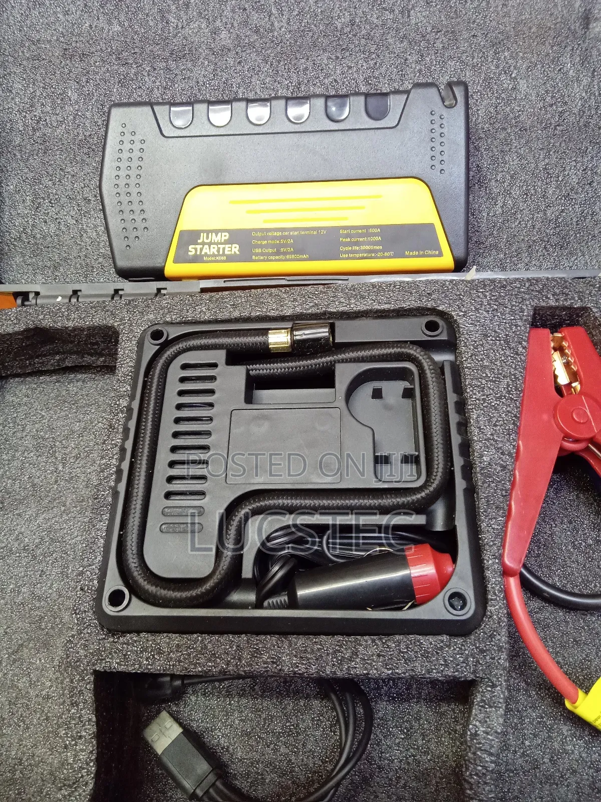 Portable Car Jump Starter Kit