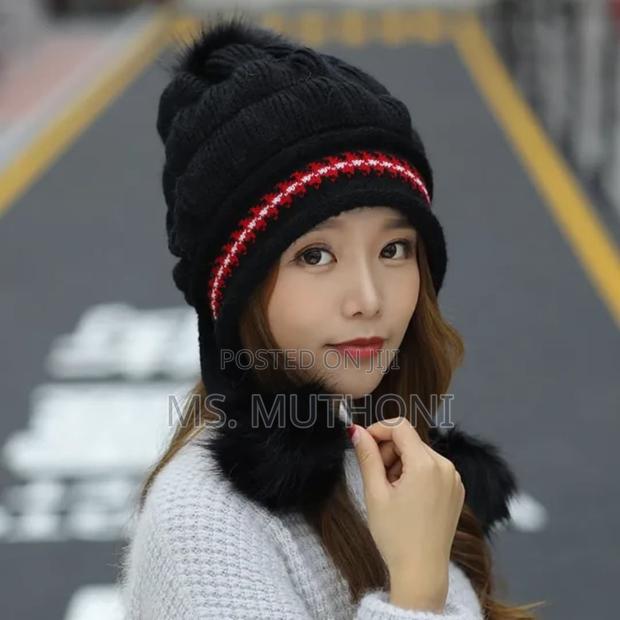 Women's Fleece-Lined and Thickened Knitpullover Hat - thumbnail 3