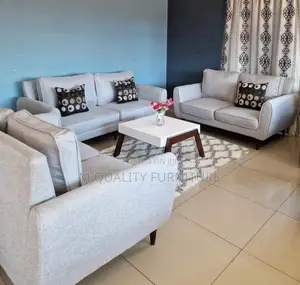 White 7 Seater Modernized Sofa